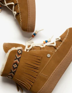 Penelope Chilvers Winter Boots | Wool & Shearling*Cabin Suede Wool-Lined Boot