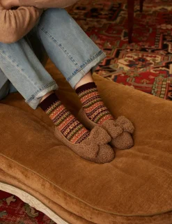 Penelope Chilvers Slippers*Celeste Shearling Bow Slipper