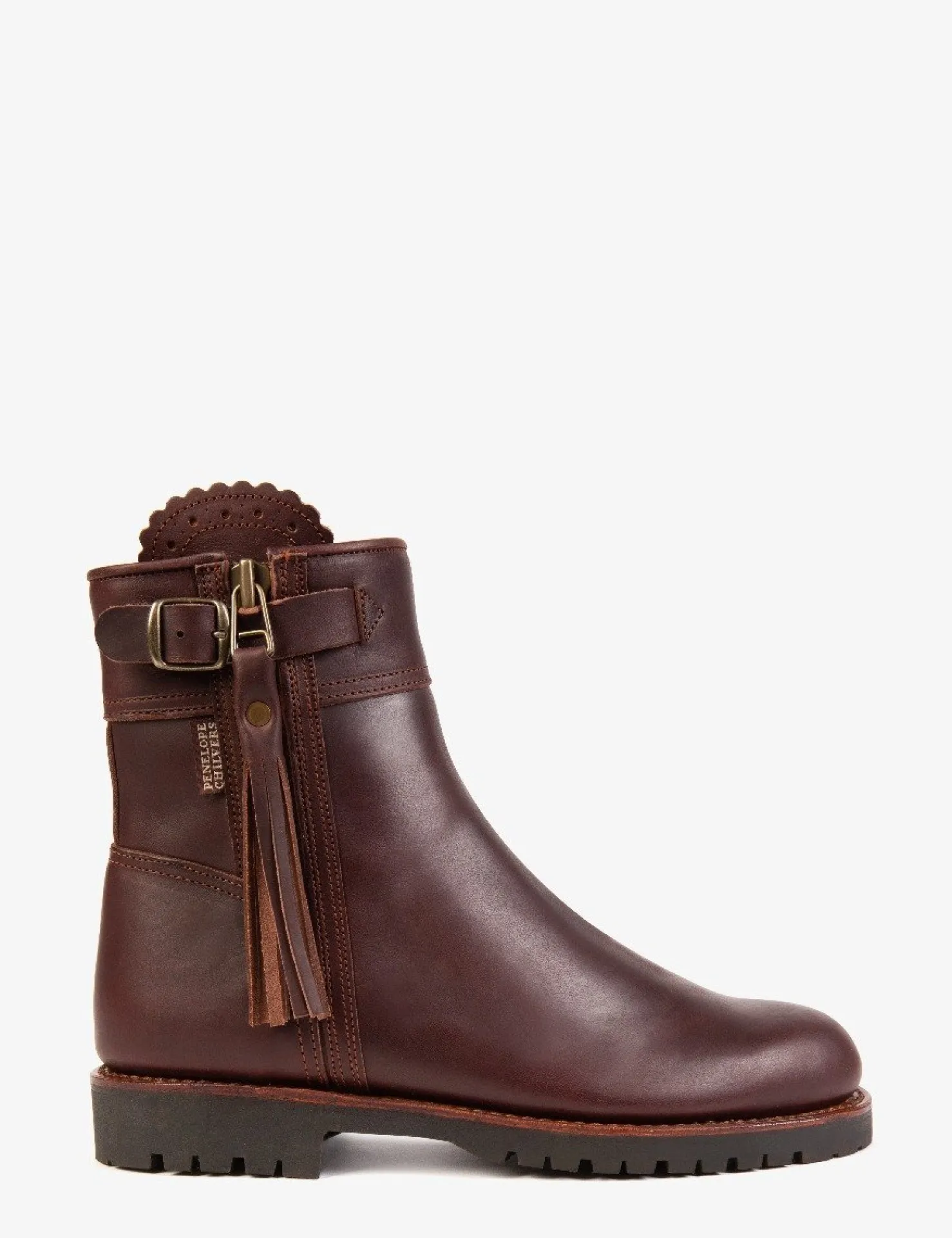 Penelope Chilvers Winter Boots | Wool & Shearling*Cropped Wool-Lined Tassel Boot