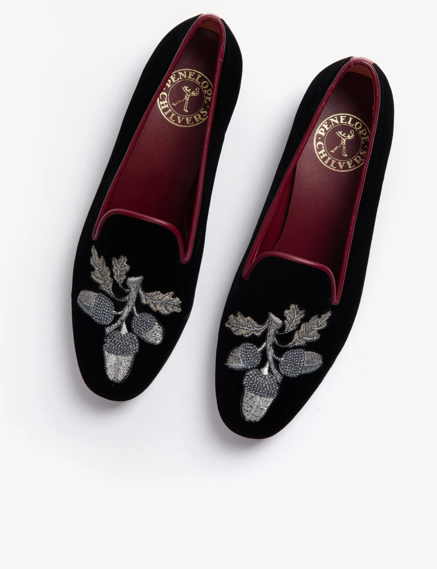 Penelope Chilvers Slippers*Dandy Velvet Acorn Slipper