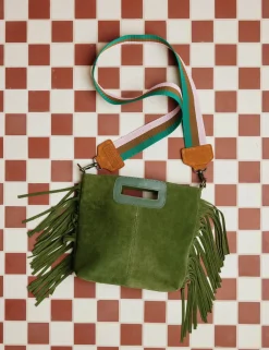Penelope Chilvers Bags*Fringe Handy Suede Bag