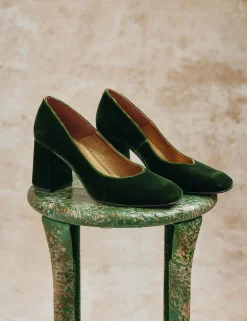Penelope Chilvers Heeled Shoes*Gamine Velvet Shoe