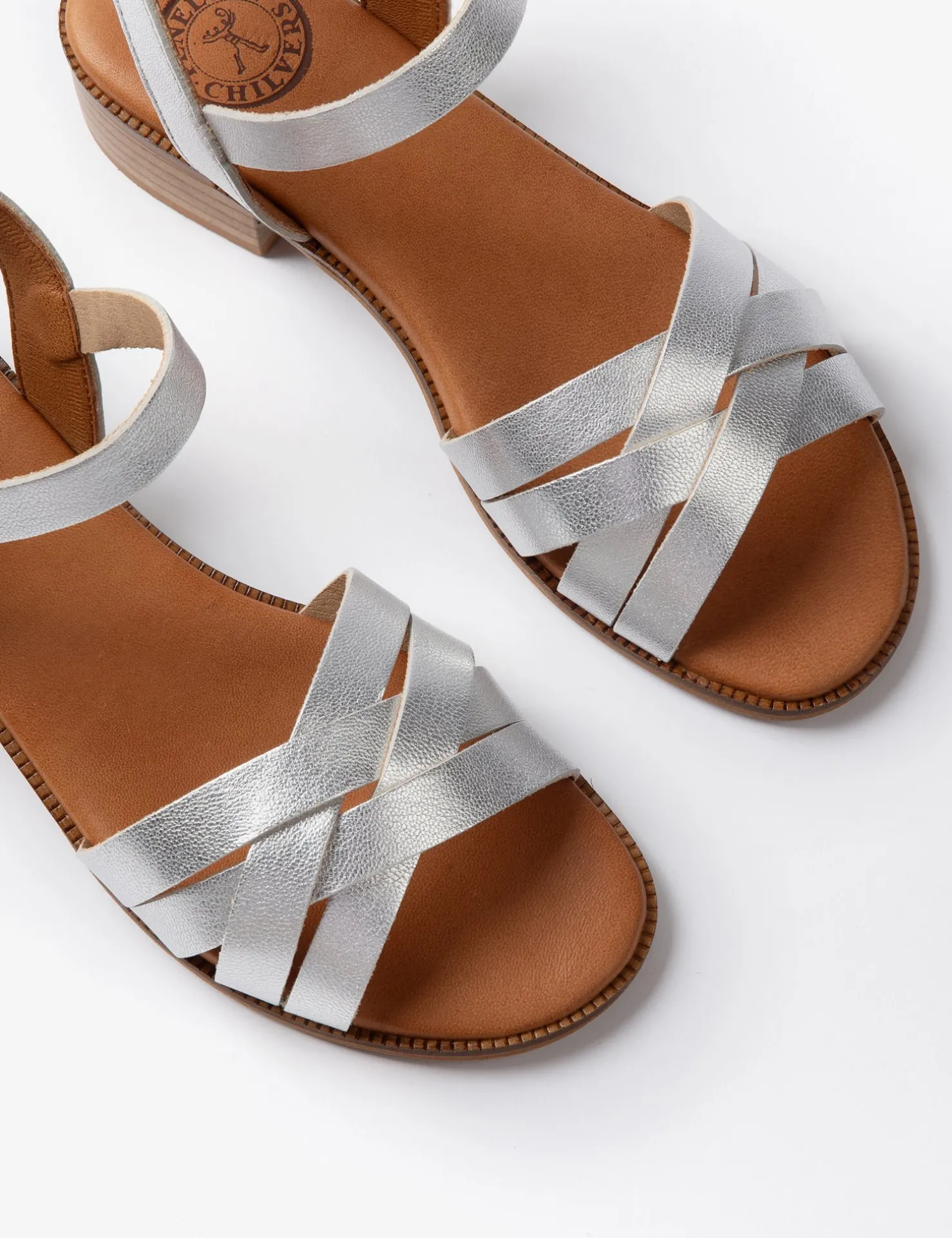 Penelope Chilvers Heeled Shoes | Sandals*Heeled Shepherdess Metallic Leather Sandal