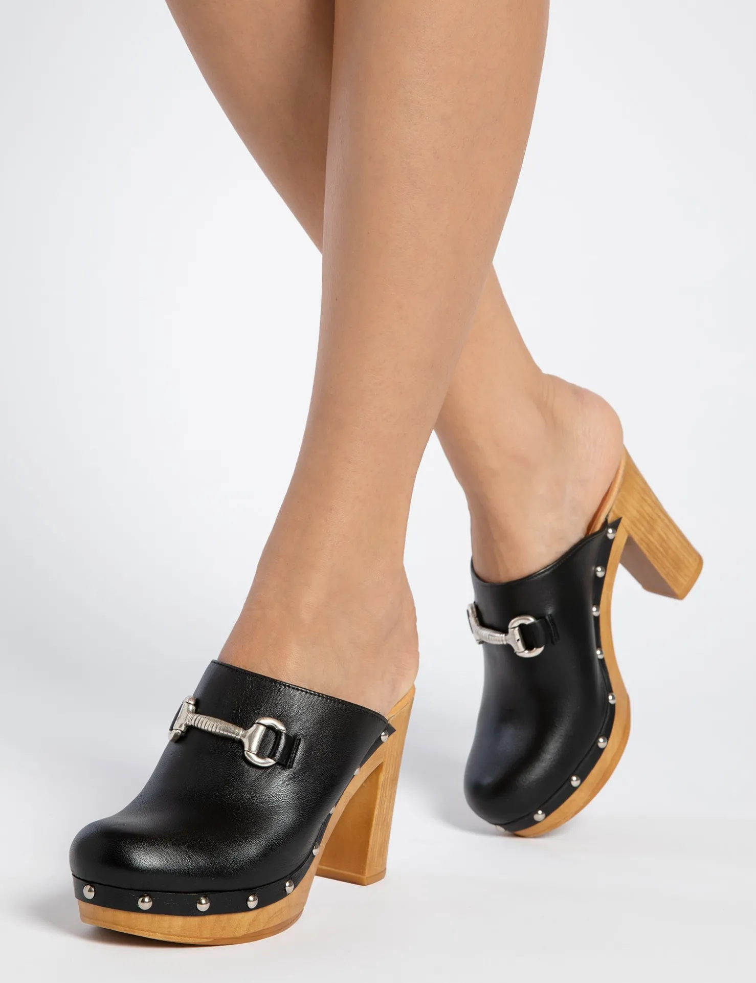 Penelope Chilvers Clogs | Heeled Shoes*High Horsebit Leather Clog
