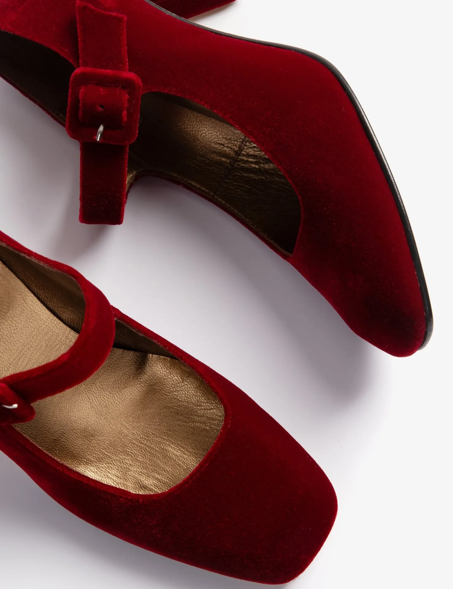 Penelope Chilvers Mary Janes | Heeled Shoes*High Mary Jane Velvet Shoe