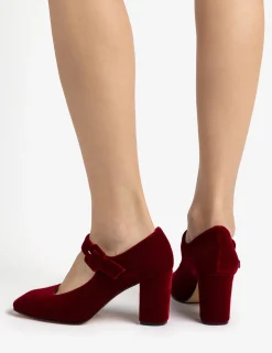 Penelope Chilvers Mary Janes | Heeled Shoes*High Mary Jane Velvet Shoe