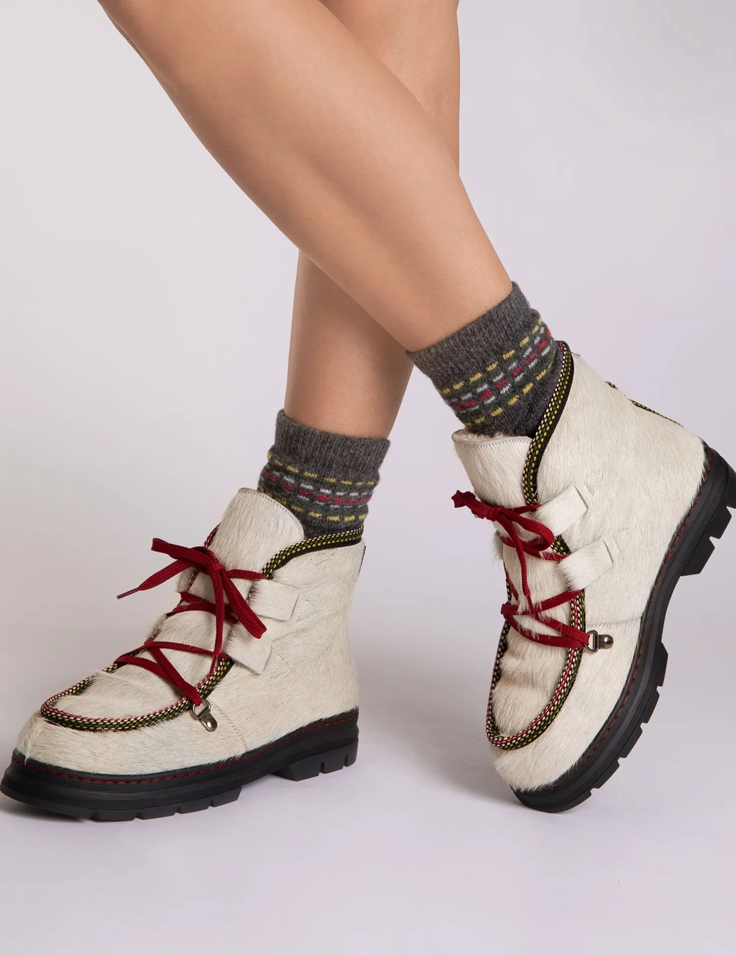 Penelope Chilvers Lace Up Boots | Wool & Shearling*Incredible Boot