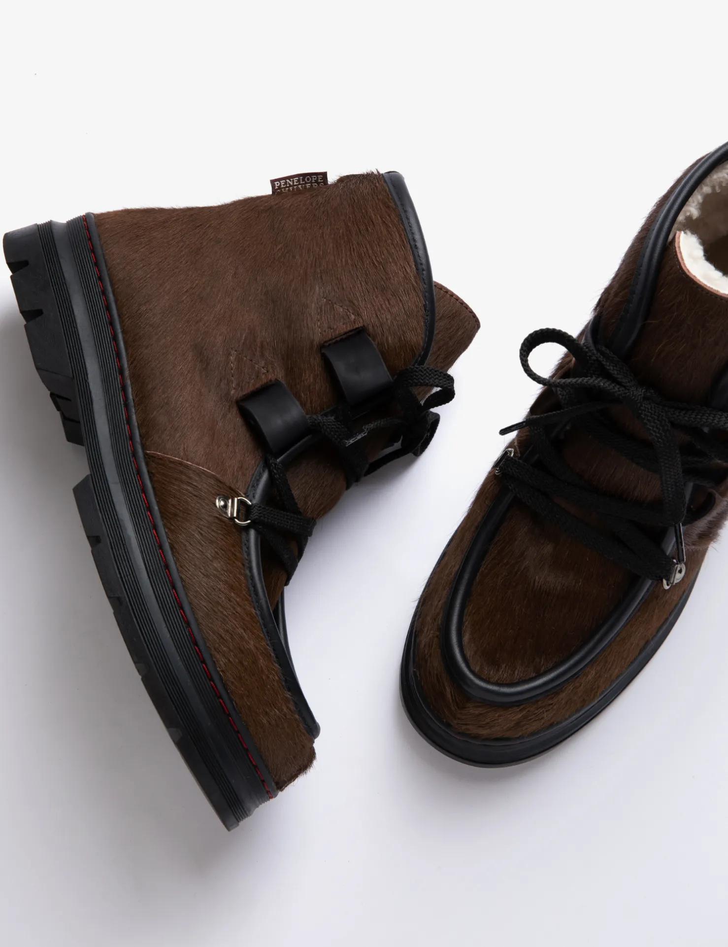 Penelope Chilvers Winter Boots | Lace Up Boots*Incredible Pony Shearling-Lined Boot