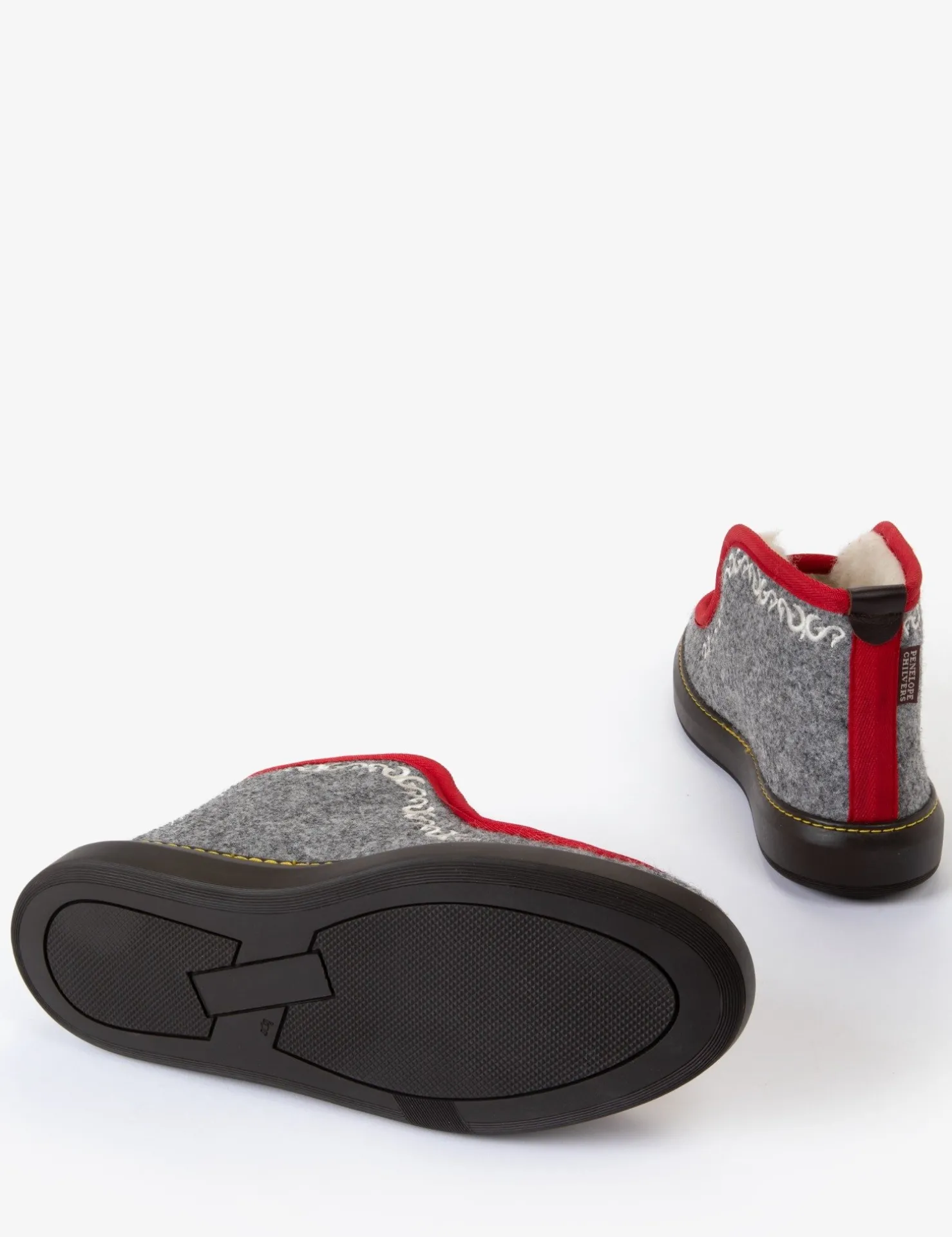 Penelope Chilvers Mens | Slippers*Inuit Embroidered Felt Wool-Lined Slipper