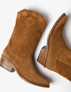 BOY Penelope Chilvers Cowboy Boots*Jesse Broderie Suede Cowboy Boot