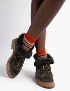 Penelope Chilvers Winter Boots | Wool & Shearling*Lomond Suede Shearling-Lined Boot