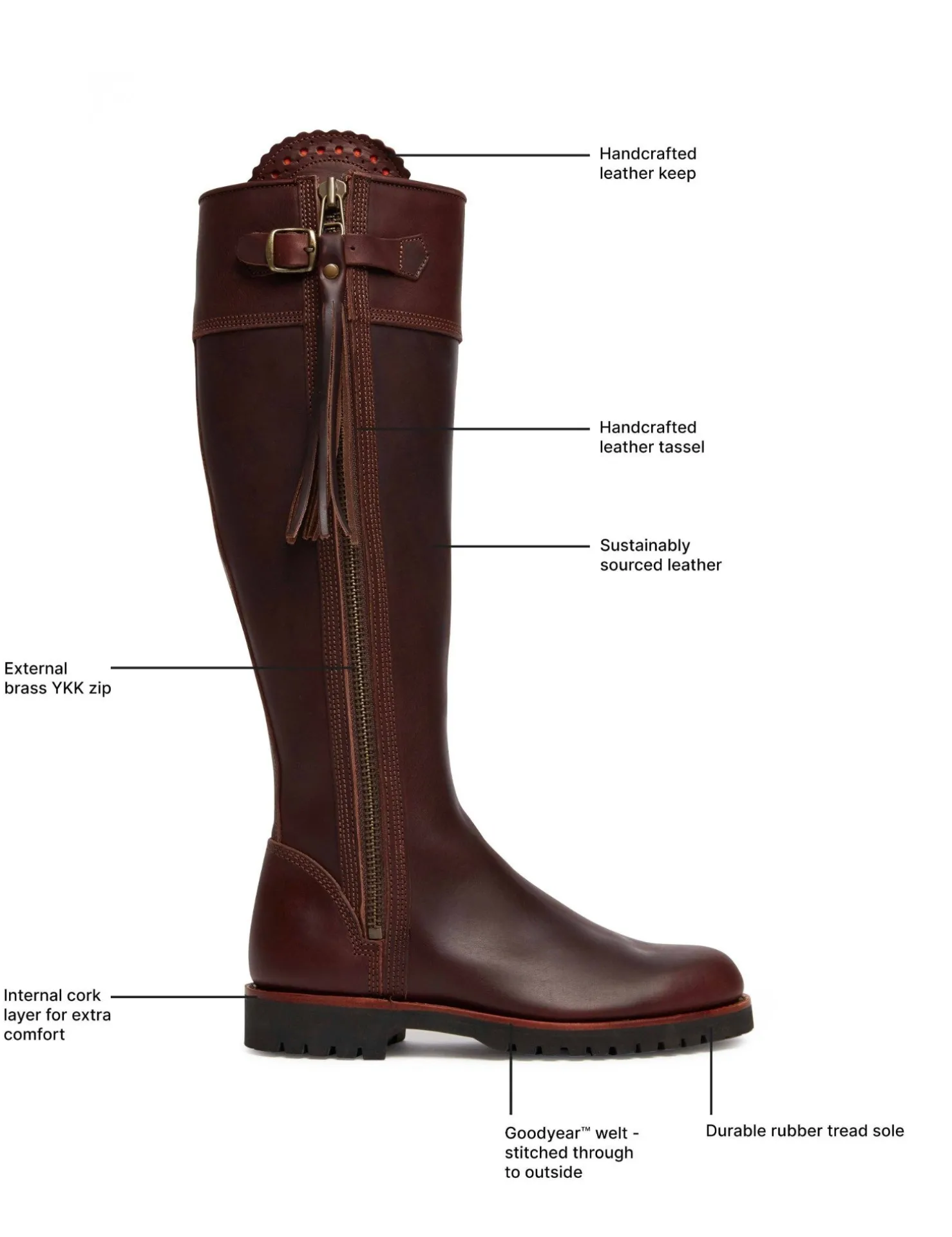 Penelope Chilvers Goodyear Welt Boots | Equestrian Boots*Long Tassel Boot