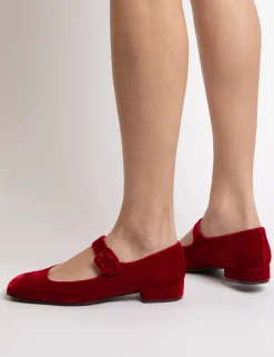 Penelope Chilvers Mary Janes*Low Mary Jane Velvet Shoe