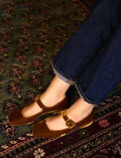 Penelope Chilvers Mary Janes*Low Mary Jane Velvet Shoe
