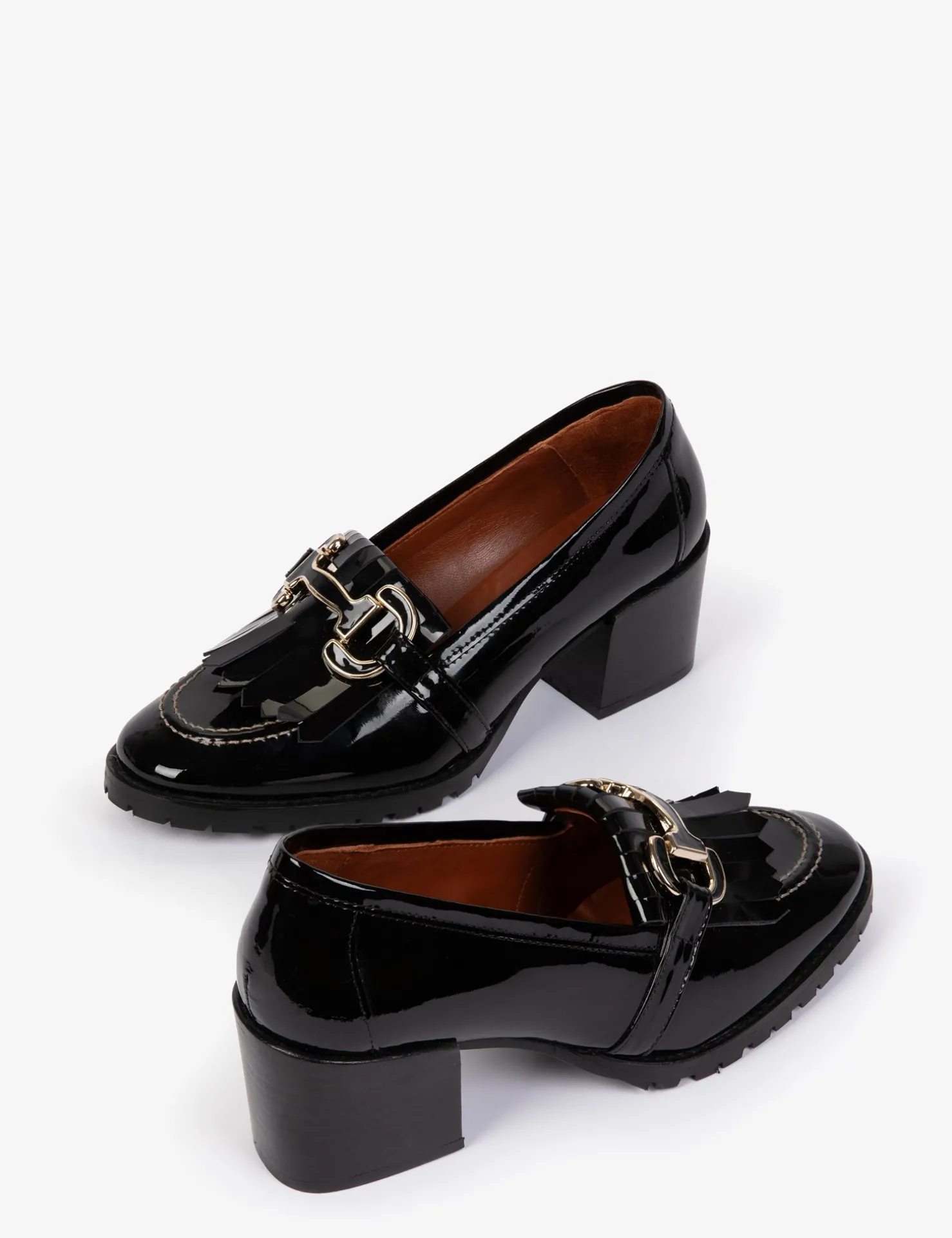 Penelope Chilvers Loafers | Heeled Shoes*Mid Monti Fringe Patent Loafer