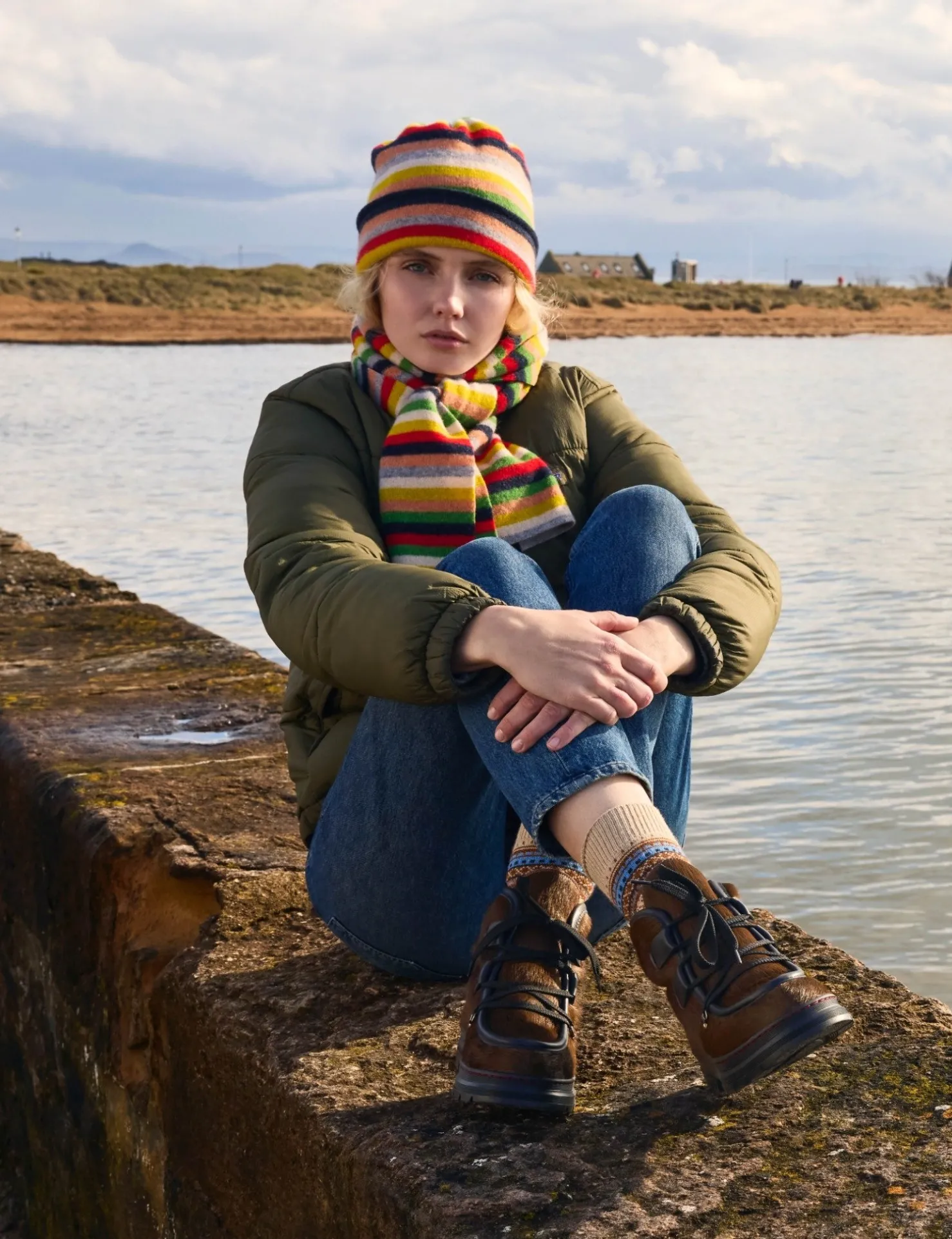 Penelope Chilvers Winter Accessories*Miro Wool Stripe Scarf